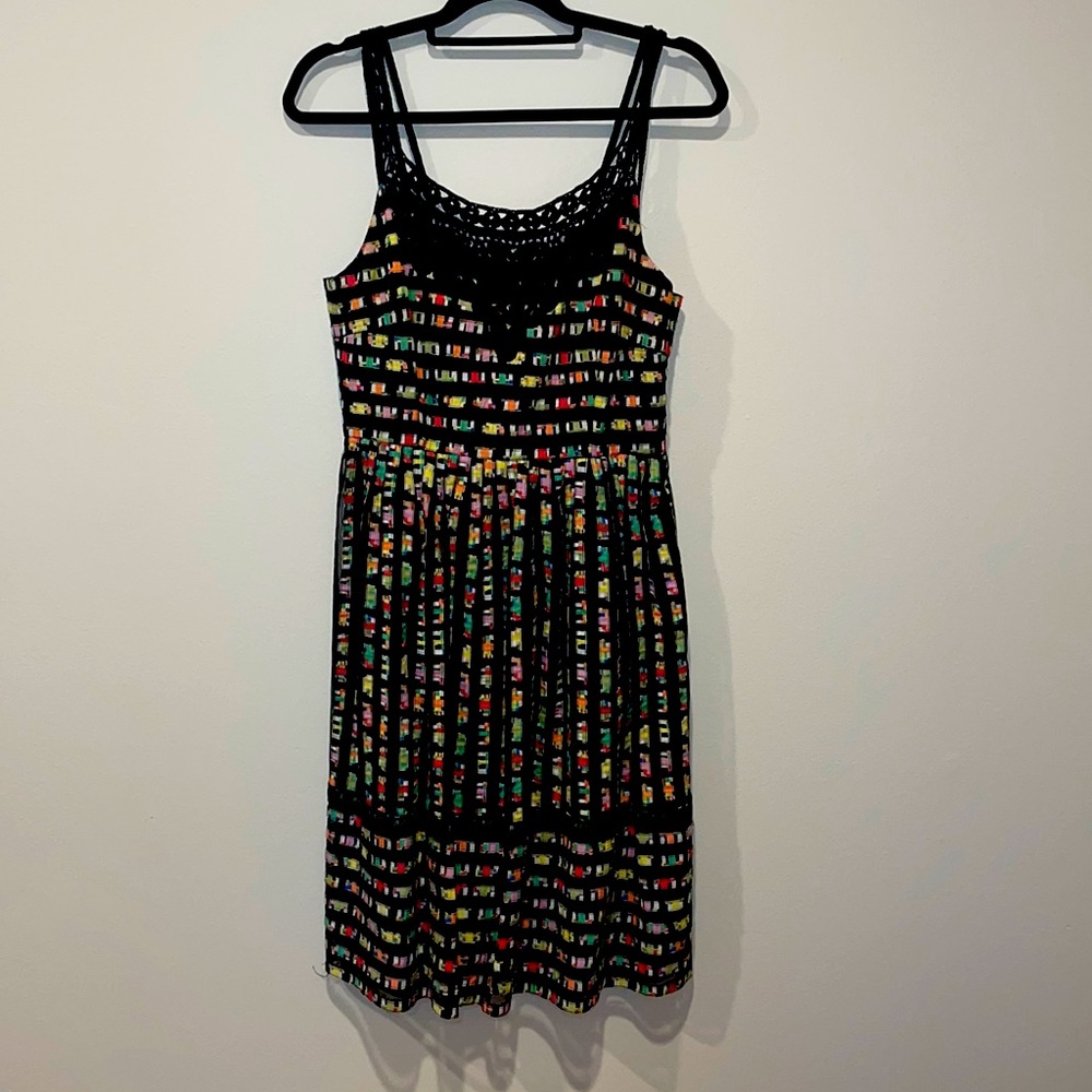 Cynthia Steffe Multicolor Black Dress